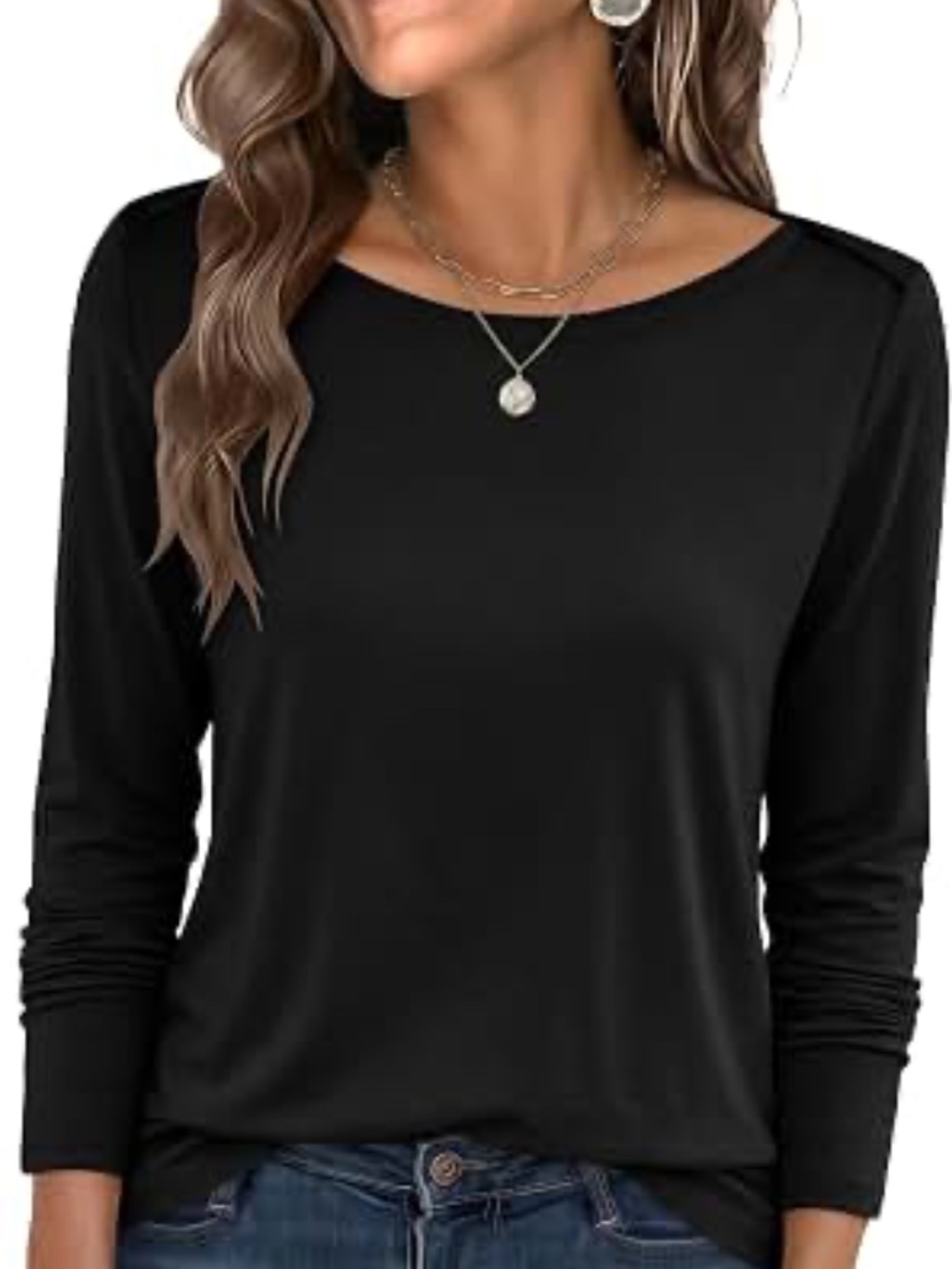 Wild Fable Black Long Sleeve Tee size Medium